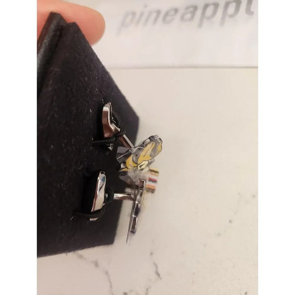 NIB Paul Smith Metal CUFFLINKS Banana with Sunglasses - Picture 5 of 10